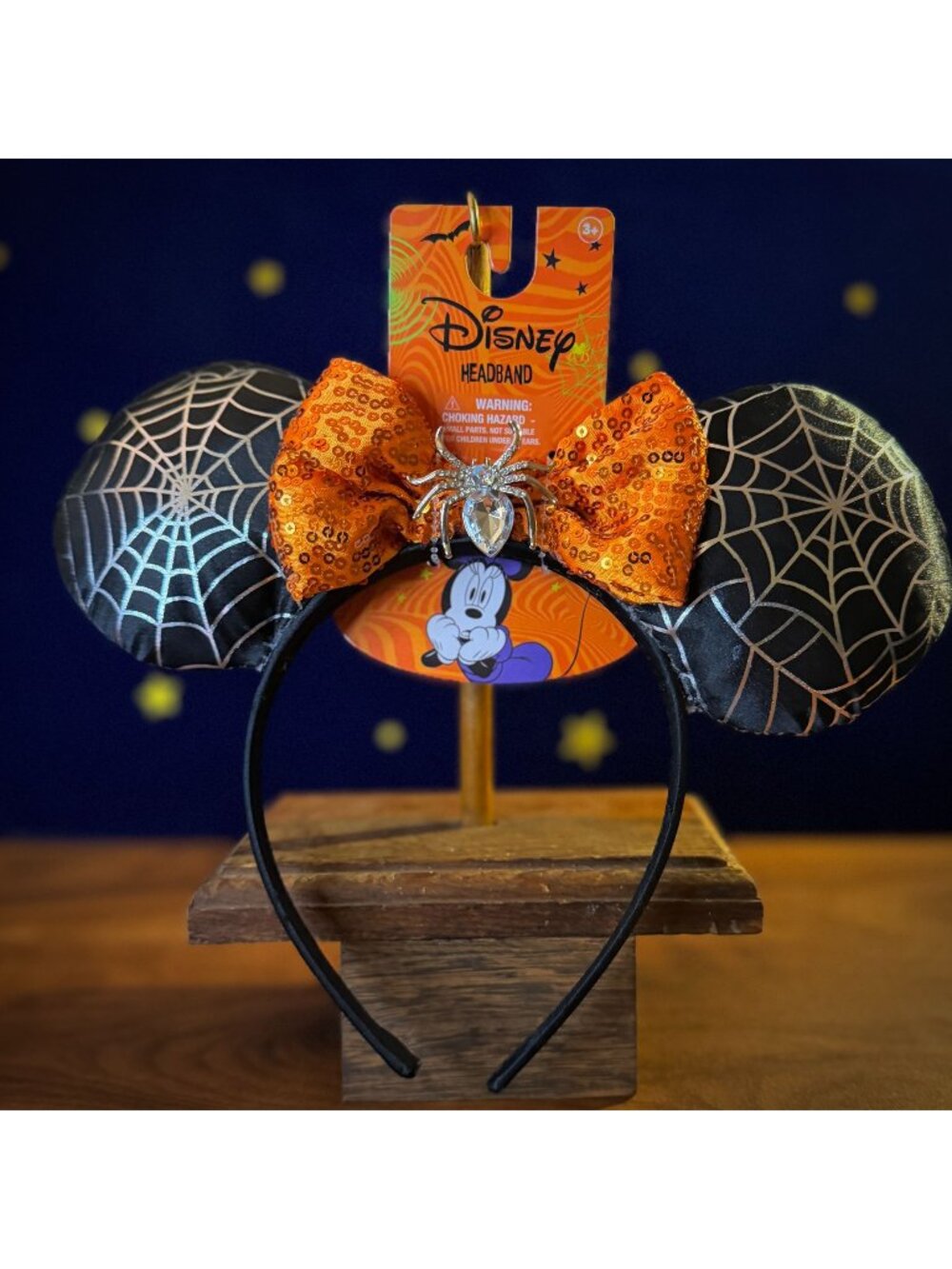 Disney Minnie Mouse Halloween Spider Web Ear Headband | HER